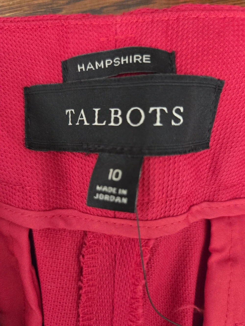 Talbots Hampshire Ankle Pants Red 10 Preppy Classic Business Casual Coastal